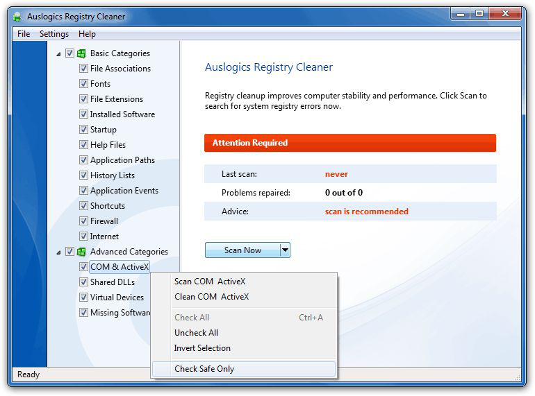 Скачать бесплатно программу auslogics registry cleaner