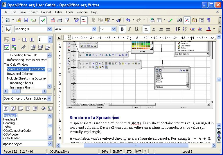 Скриншот к программе OpenOffice.org Pro 3.1.0