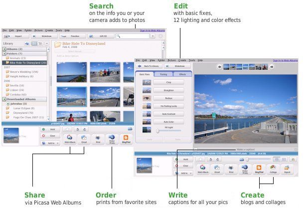 Скриншот к программе Picasa for Linux 3.0 beta