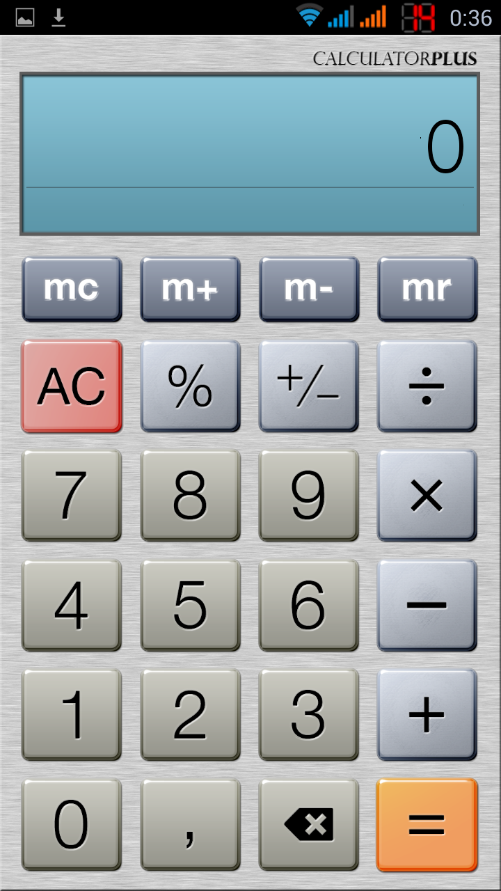 Calculator+ - элегантный бесплатный калькулятор