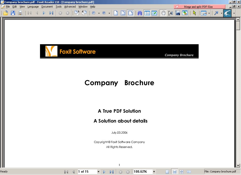 Foxit pdf creator. Формат true