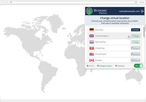 Скриншот Browsec VPN
